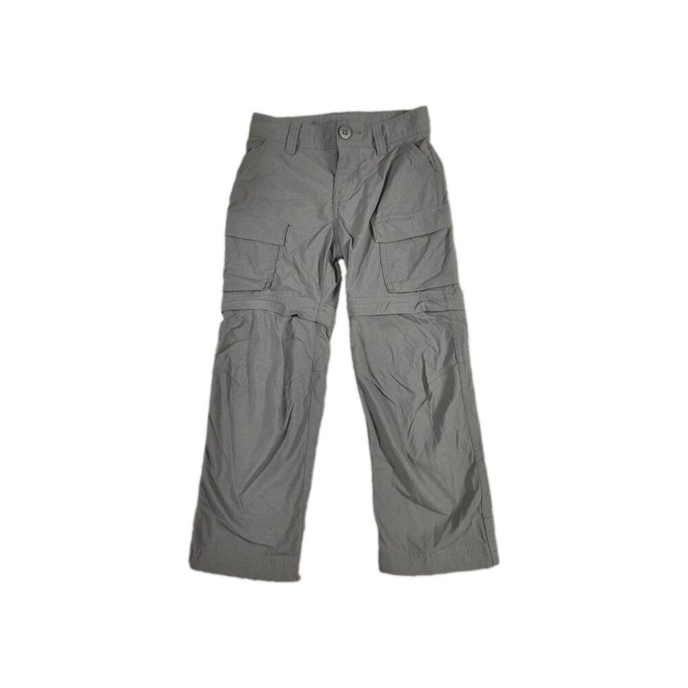 REI Co-op Kids Sz XXS Convertible Cargo Hiking Pants Stretch Outdoor Gray Nylon